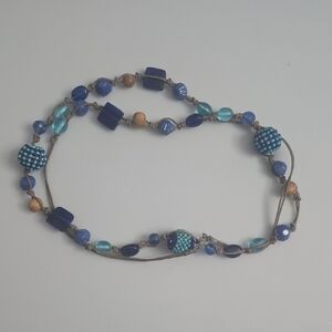 Blue Beaded Necklace
